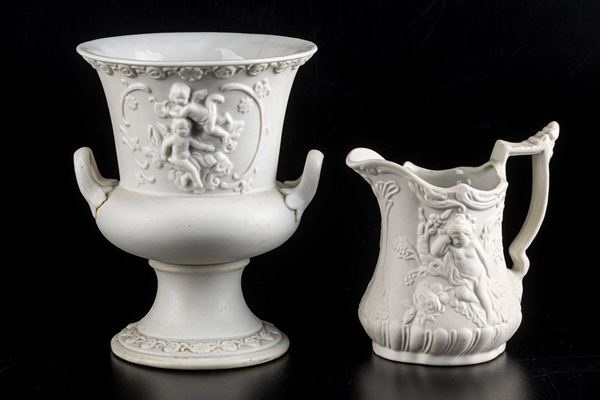Vaso a cratere e lattiera