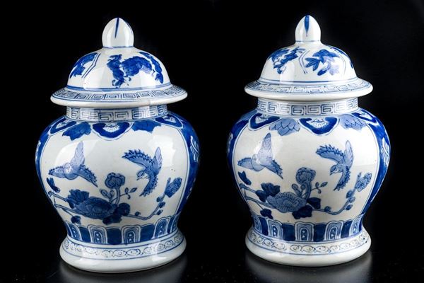 Pair of potiche