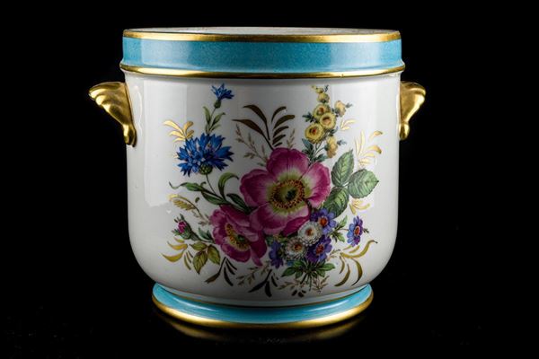 Cachepot in ceramica policroma