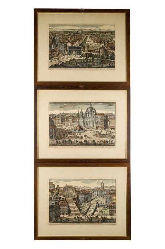 Pietro Monaco - Three Roman views