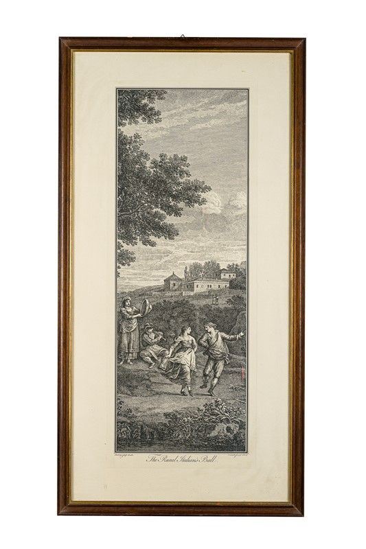 Francesco Bartolozzi - Ballo rurale, da Zuccarelli