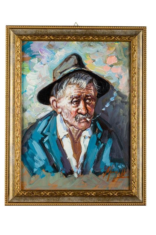 Senior with hat