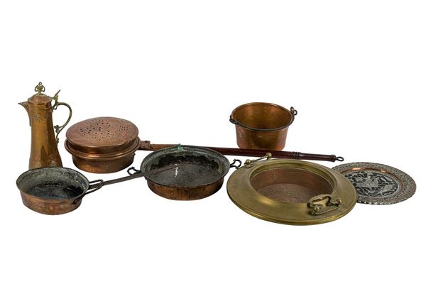 Lot of eight objects
