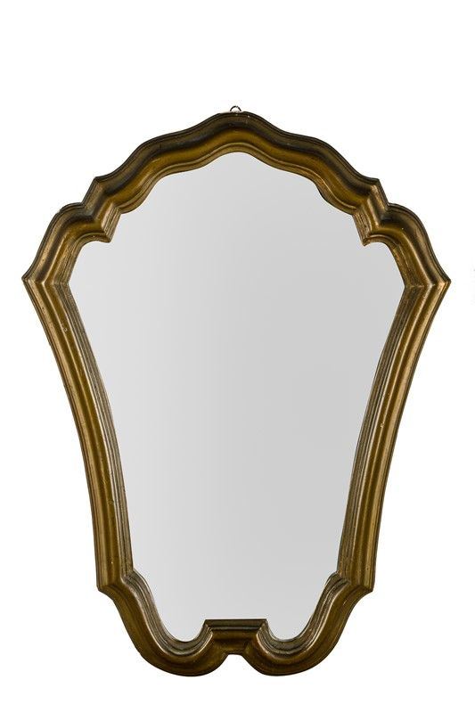 Specchiera in legno dorato