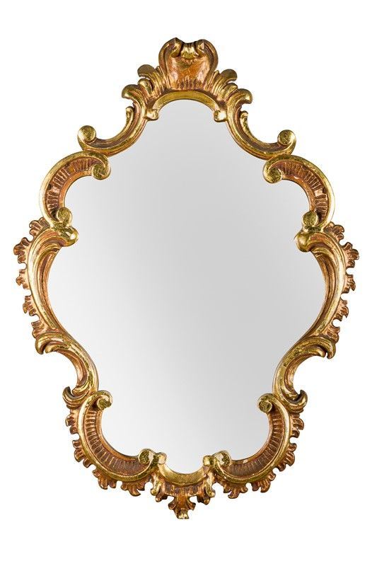 Specchiera in legno dorato