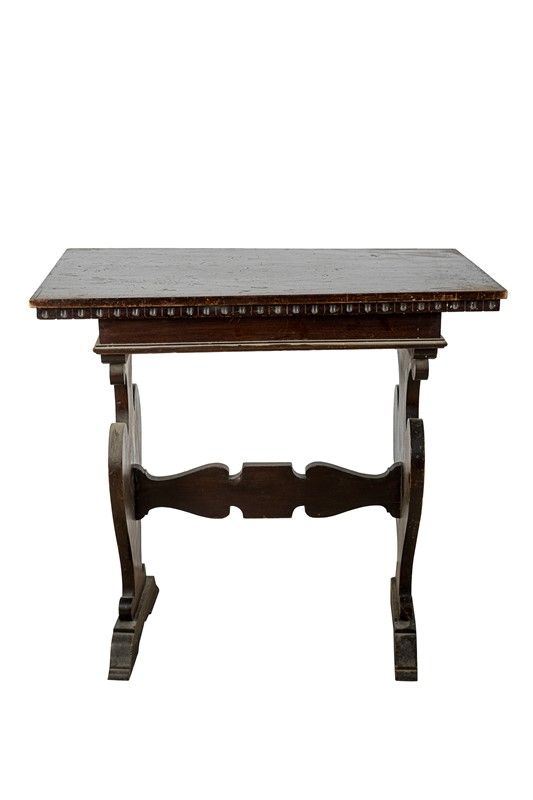 Coffee table in ebonized wood