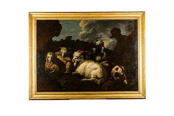 Philipp Peter Roos Rosa da Tivoli - Pastore con gregge