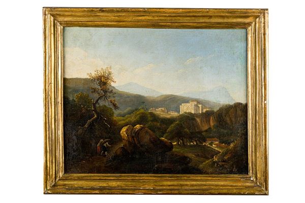Paesaggio con viandanti
