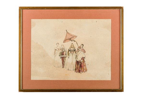 Gaspare Vitelleschi degli Azzi - Study for &quot;The Marriage of the Sea&quot;