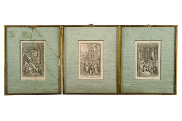 Hubert-Fran&#231;ois Gravelot - Three prints