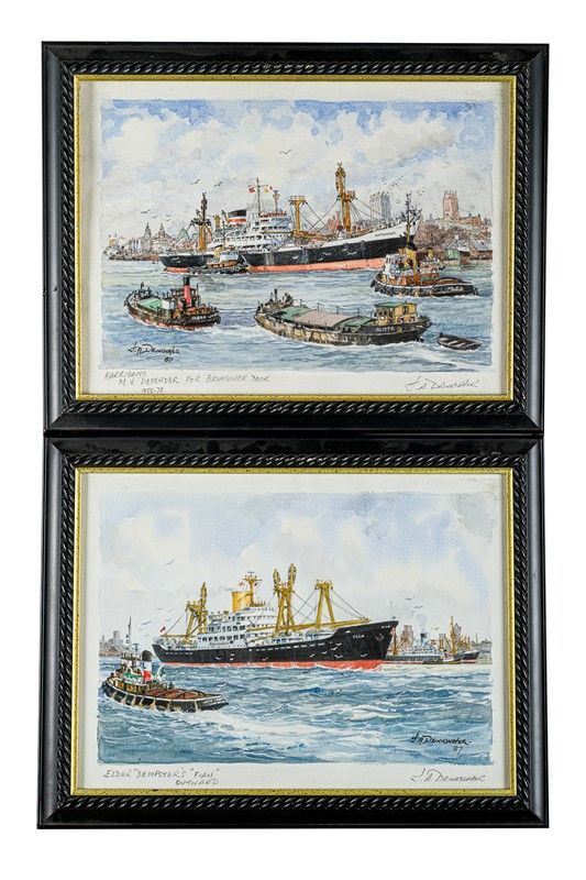 J. A. Drinkwater - Coppia di navi &quot;Defender&quot; e &quot;FIan&quot;
