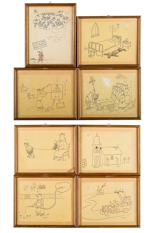 Danilo Aquisti - Series of eight vignettes
