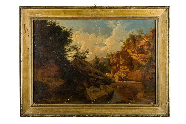 Giacinto Gigante (a firma di) - Landscape of Cava dei Tirreni