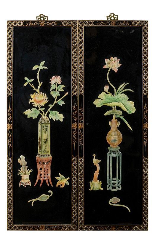 Pair of Chinese panels