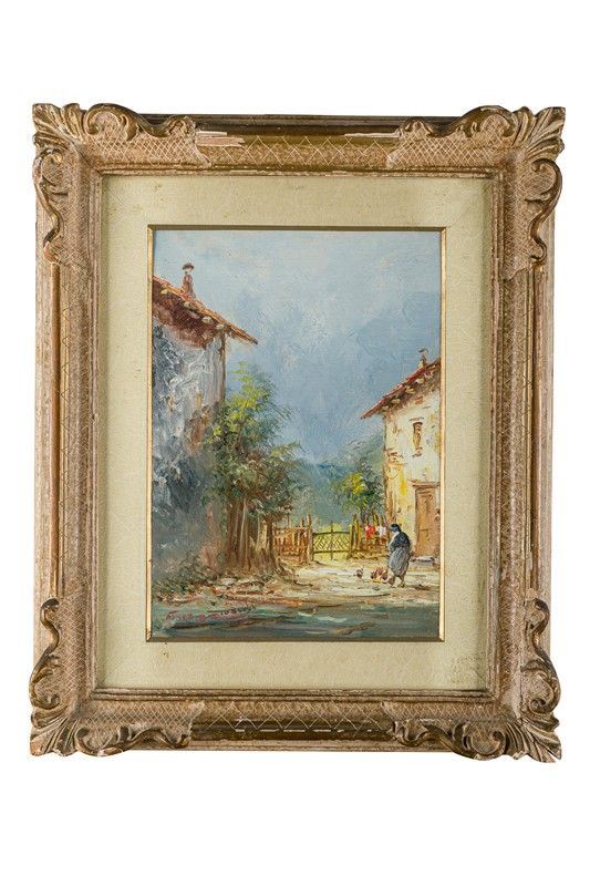 Athos Renzo Brioschi - Farm with characters