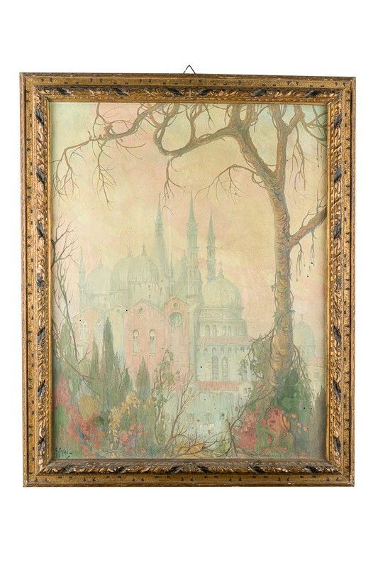 Gennaro Favai - View of the Basilica of Sant&#39;Antonio da Padova