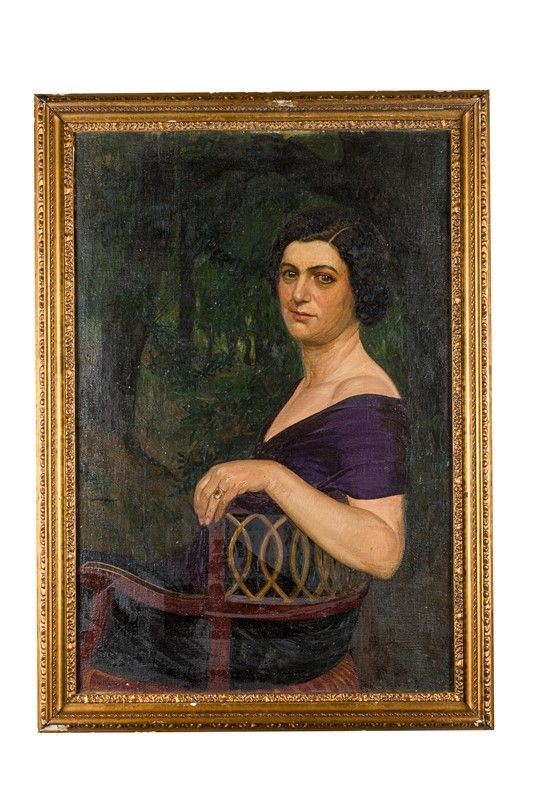 Alessandro Morani - Ritratto di signora seduta 