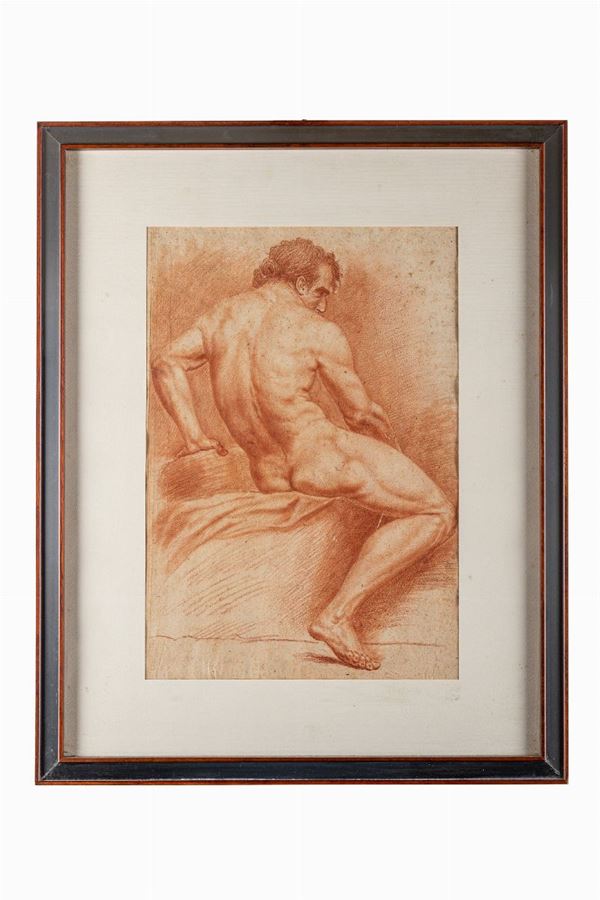 Studio di Accademia per nudo di schiena