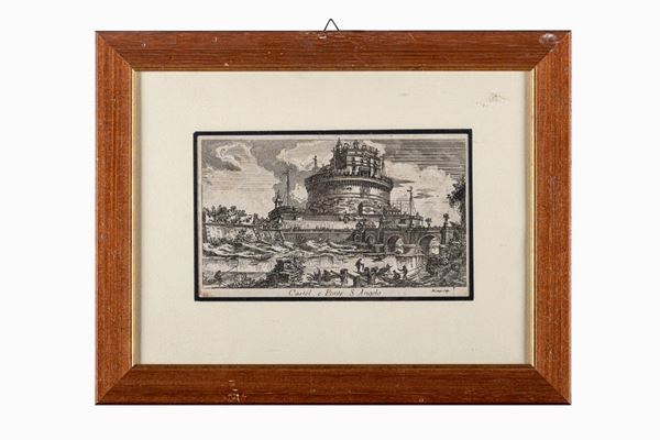 Domenico Montagu - Castel e Ponte Sant&#39;Angelo