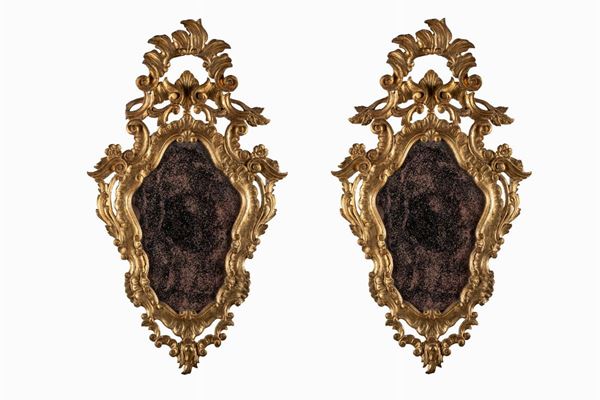 Pair of Venetian mirrors