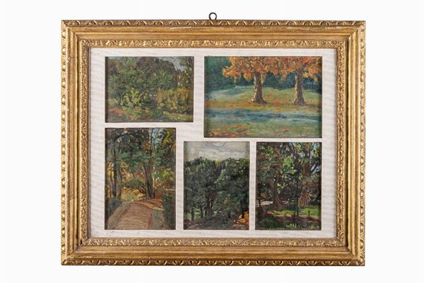 Five glimpses of Villa Borghese