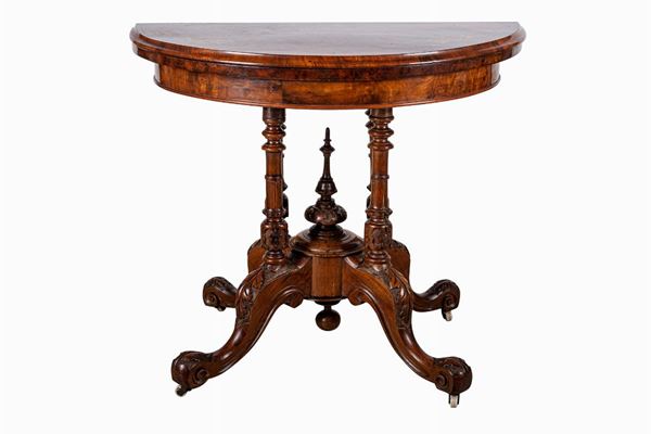 Walnut briar coffee table