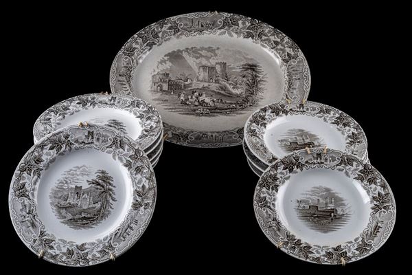 Lot of eleven wall plates
