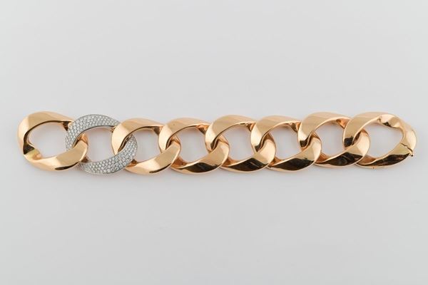 Bracciale a catena in oro giallo 
