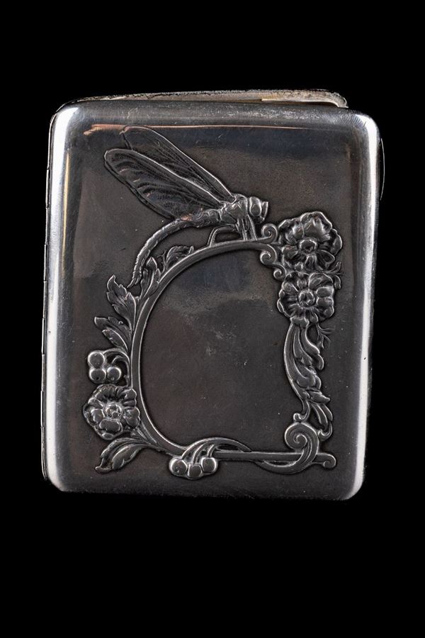 Silver cigarette case