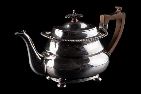 Victorian silver teapot