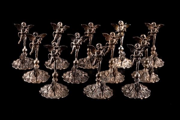 Lot of 12 silver placeholders