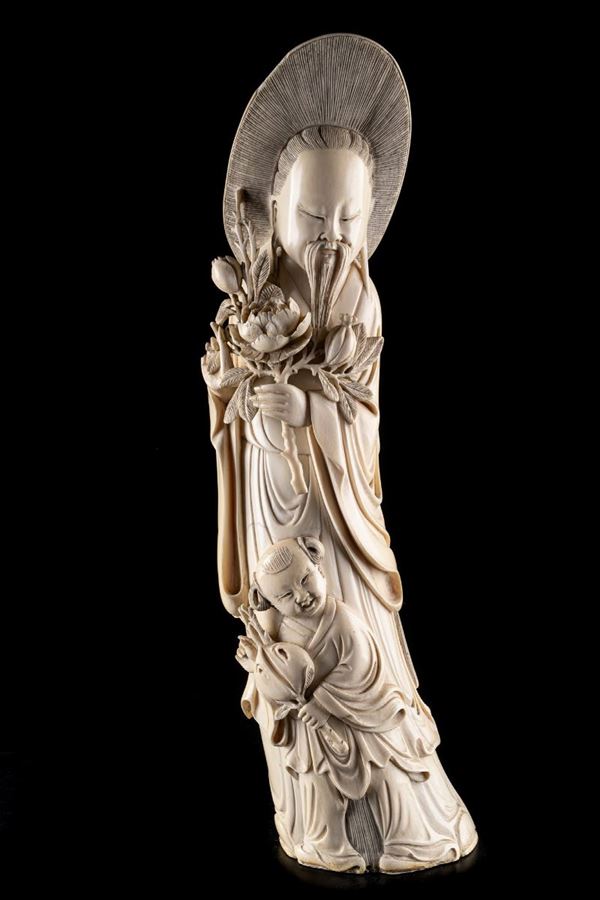 Scultura di maestro con allievo