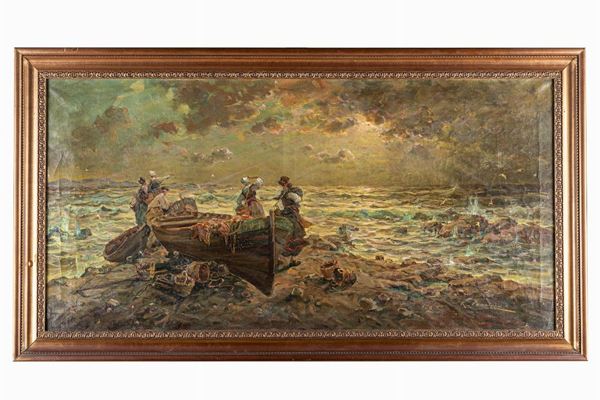 R. Vannini - Marosi with boat and fishermen