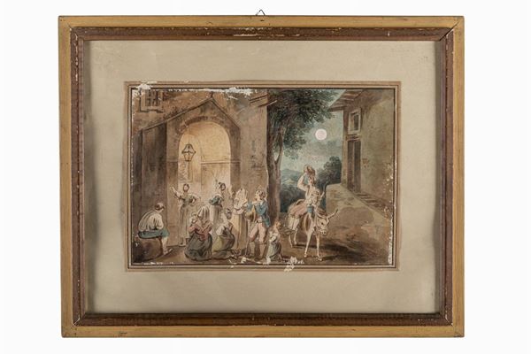 Devotional scene