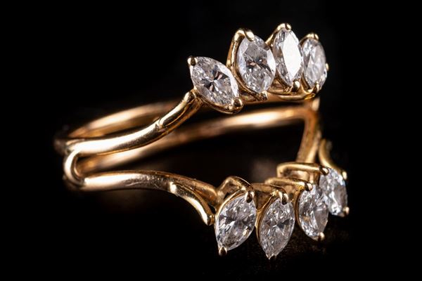 750 yellow gold ring