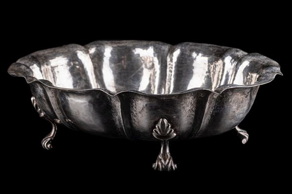 Vassoio porta bon-bon in argento 800