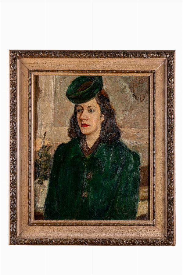 Luigi Surdi (attr.) - Portrait in green