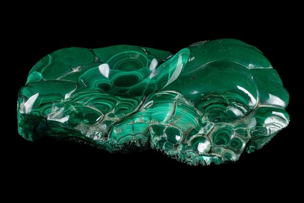 Posacenere in monoblocco di malachite
