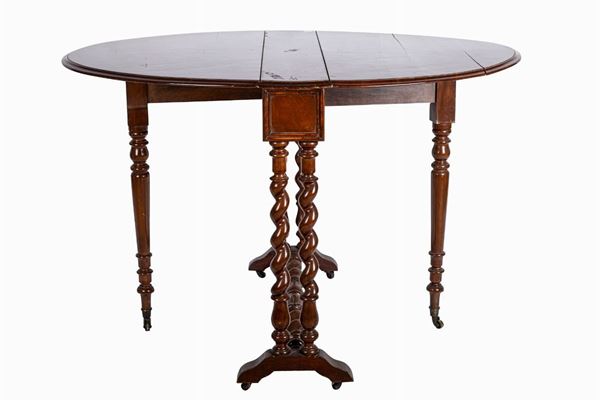 Side table in mahogany