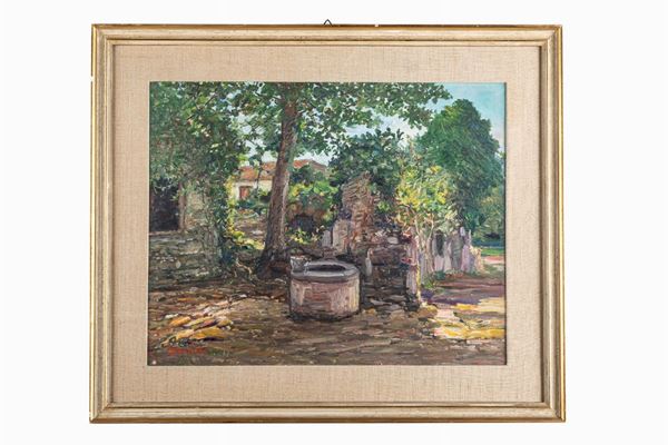 Giuseppe Marletta - Giardino con pozzo