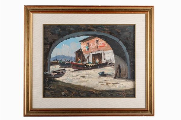 Painter of the twentieth century - Boats in storage
