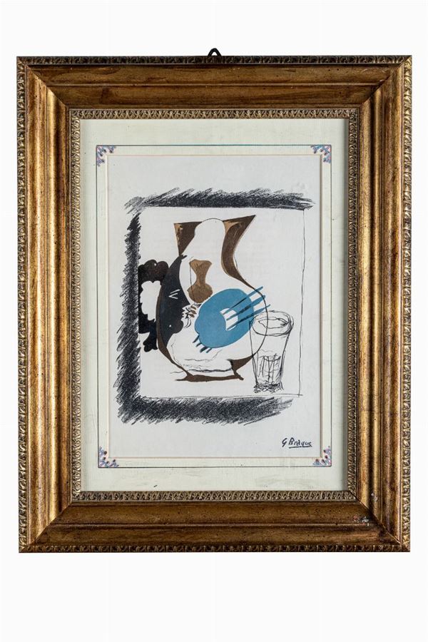 Georges Braque - Carafe with glass