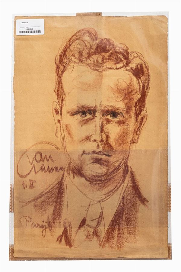 Anton Mauve - French artist of the early 20th century - Portrait of a young man