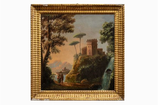 Landscape with wayfarers