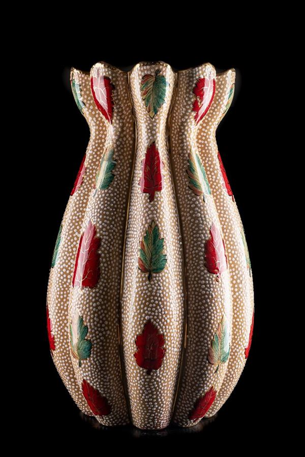 Vaso in ceramica smaltata