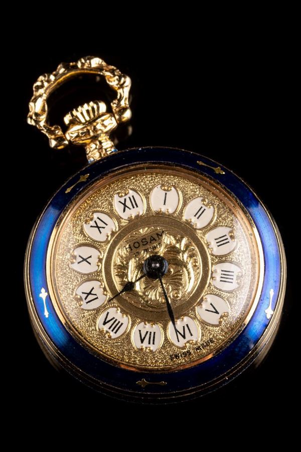 Orologio da tasca in metallo dorato