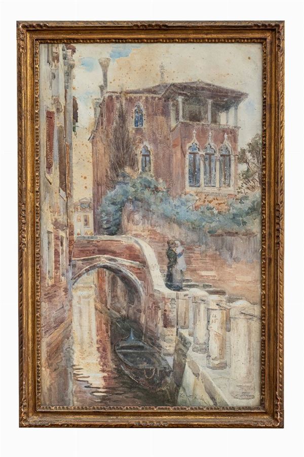 Vittore Zanetti Zilla - Venetian canal