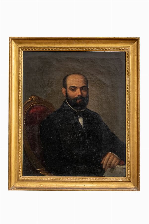 Italian master of the mid 19th century - Male portrait