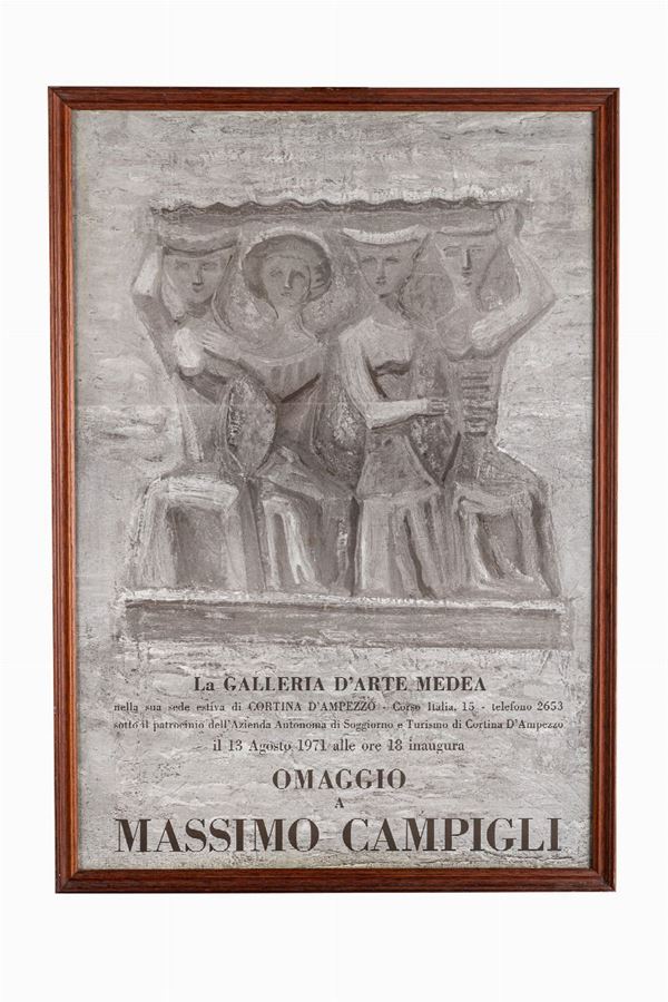 Poster of the exhibition &quot;Omaggio a Campigli&quot;