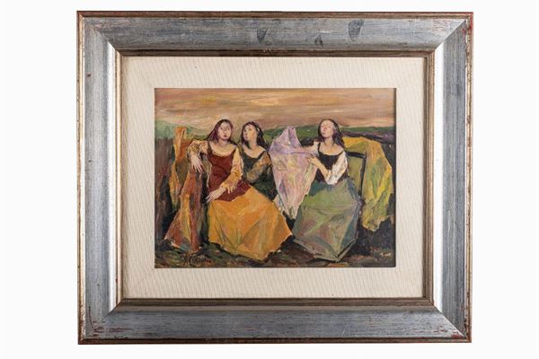 Giuseppe Ciavolino - Tre figure femminili